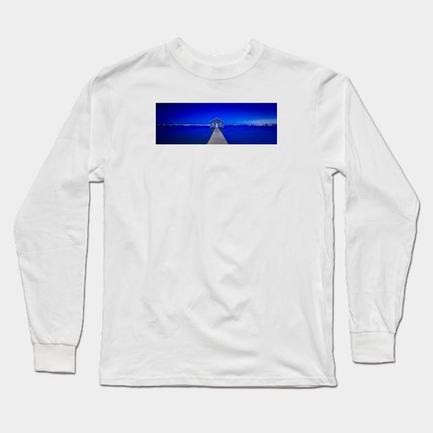 Crawley Edge Boatshed, Perth, Western Australia Long Sleeve T-Shirt by paulmp